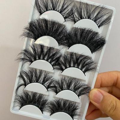 China Wholesale Thick 25mm 3d Mink Eyelash With Eyelash Box 25mm Thick 3d Eyelashes Lashes Package for sale