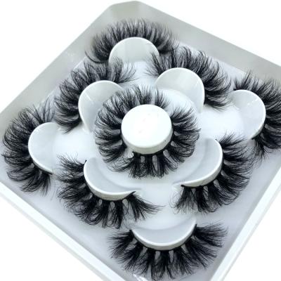 China Long False Thick Mink Lashes Mink Lashes For Makeup Natural Beauty 3d Strands Eyelashes 25mm for sale