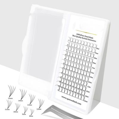 China /Natural Soft /Natural Soft Lashes Mink Short Stem Eyelash 0.07/0.10mm Premade Volume Fans Fake Eyelash Extension 3D/4D/5D/6D Volume for sale