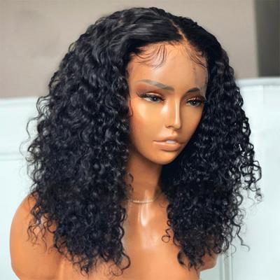 China Bob Wig Deep Wave Lace Front Human Hair Natural Short Brazilian Loose 13x4 Lace Front Human Hair Soft Transparent Wigs for sale