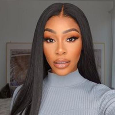 China Virgin Human Hair Straight Human Hair 100% Soft 13x4 Lace Frontal Wigs Unprocessed Brazilian Soft Human Hair Wigs With Baby Hair For Black Women for sale