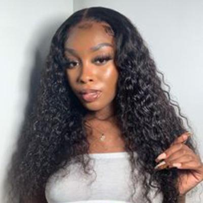 China Natural Soft Loose Lace Frontal Wig Pre Plucked Loose Deep Wave Human Hair Human Hair Lace Front Wigs 150% 150% Human Hair for sale