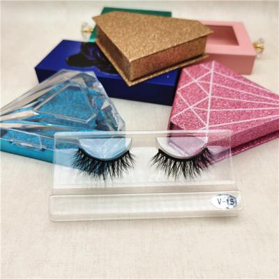 China Wholesale Natural Factory Long Vegan 3d Magnetic Eyelashes Kit And Eyeliner With Customized Packing for sale