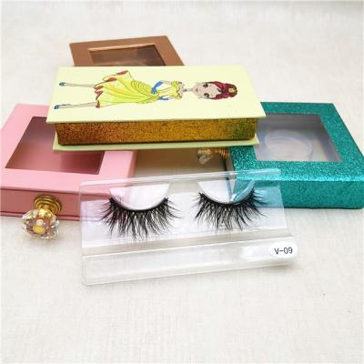 China Natural Vegan 3d Mink Eyelashes In Long Strip Fluffy Long Natural New Arrival Full 5 Pairs With 10 Magnets for sale