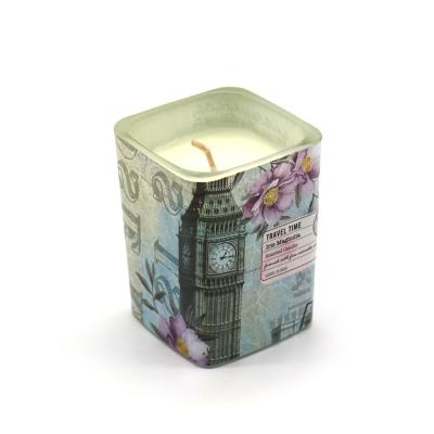 China Hot Sale Scented Luxury Scented Organic Soy Glass Candle for sale