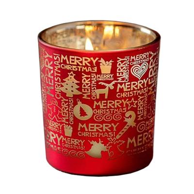 China Christmas Manufacturing Custom Scented Candle in Glass 100% Natural High Quality Scented Soy Wax for sale