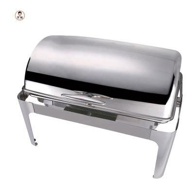 China Catering Electric Restaurant Food Warmer Stainless Steel Whole Buffet Chafing Dish Restaurant for sale