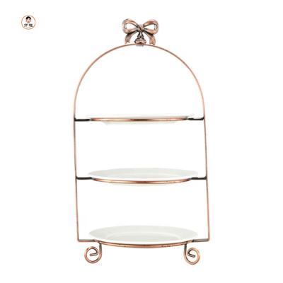 China Wholesale Restaurant Hotel Restaurant 3 Tier Wedding Party Buffet Dessert Food Supply Display Rack for sale