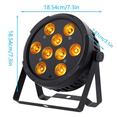 China DJ Club  LED stage light 9x4W DJ Party Lights RGBW DMX512 Disco Effect Stage Lighting With 8 Channel Decoration For Decoration for sale