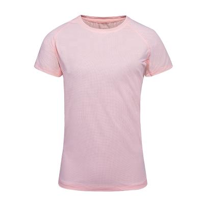 China New Anti-Wrinkle Ice Silk Motion Short Sleeved Quick Dry Women's Running T-Shirts for sale