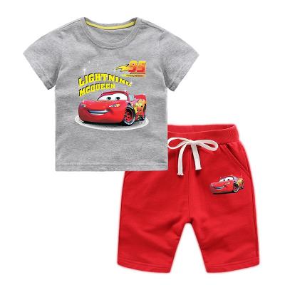 China 2019 Hot Selling Hip Hop Factory Inventory 100% Cotton Fashion Print Baby Clothes Set for sale