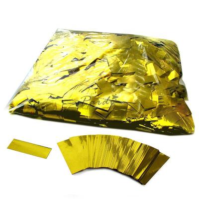 China Tissue Paper PET PVC Wholesale Metallic 5*2cm Tissue Paper Confetti Confetti Paper PET, Bulk PVC For Confetti Machines for sale