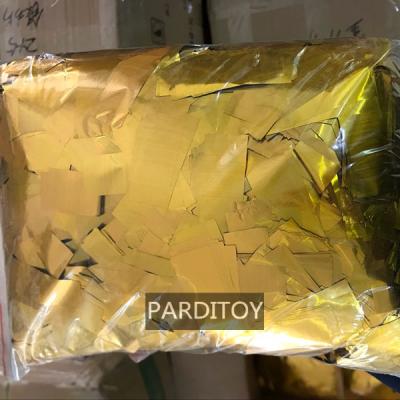 China Mylar/PET/PVC factory bulk metallic mylar confetti for stage confetti cannon for sale