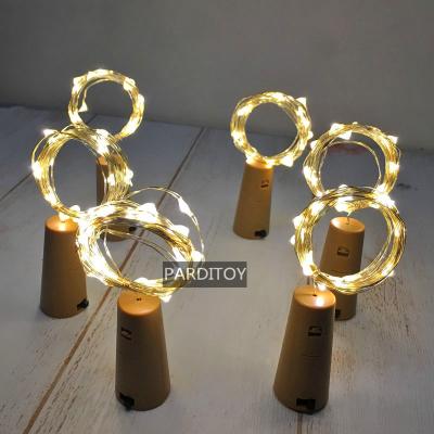 China Meters 20 LED PVC/Bottle Light Cork Bottle Wine Lights String 2 Copper Wire Copper Wire for sale