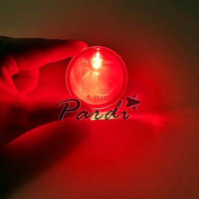 China Custom LED Event Promotion Name Badge Flashing Flashing Led Tag for sale