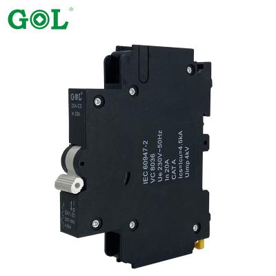 China 4500 Premium AC 63A DIN35 Miniature Slideway MCB Electrical Circuit Breakers for sale