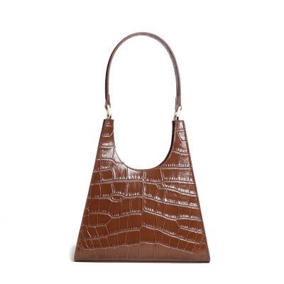 China 2021 new fashion handbag crocodile leather one-shoulder armpit bag for sale