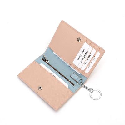 China Vintage Wallet Card Holder Slim Leather LOGO Minimalist RFID Custom Card Holder for sale