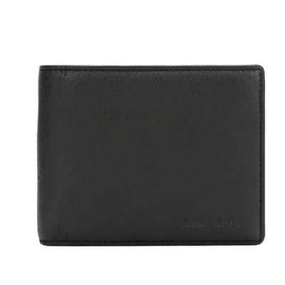 China Custom design money clip anti-theft wallet men personalized vintage leather slim bifold wallet with coin pocket for sale