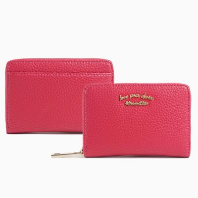 China Professional Luxury RFID Money Clip Zipper Clips Wallet Ladies Leather Wallet Women for sale