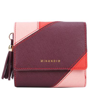 China 2021 luxury women's design red anti-theft brand new wallet with purse high quality tribal for sale