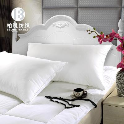 China Hotel Washable Luxury Cotton Five Star Micro Fiber Pillow Down Like Feather Down Silk Pillow for sale