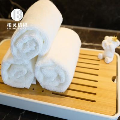 China Embroidery 100% Cotton Factory Hotel Use Face Towel 16s Fiber Hotel Spa Towel Set for sale