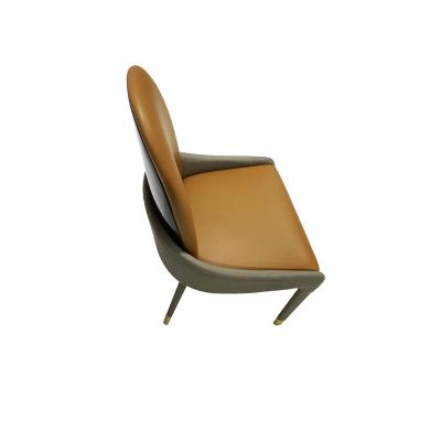 China Modern Chinese Supplier New Fashion Metal Brass Color Microfiber 560*590*920 Dining Chairs for sale