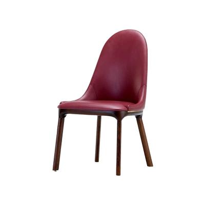 China Manufacturer Direct Selling Contemporary Red PU Chairs For Living Room Modern Dining Chairs for sale