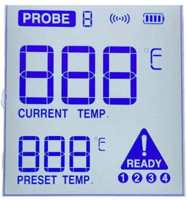 중국 52*59mm Blue FSTN LCD Display Positive Transmissive LCD Screen 판매용