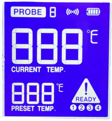 China Customized Positive Transmissive 7 Segment LCD Panel 12 O′Clock FSTN Segment LCD Display for sale