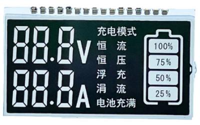 중국 Customized Voltmeter LCD Display 6 O′Clock Segment LCD Display 판매용