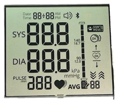 중국 TN 흑백 LCD 디스플레이 VDD 3.3V Transflective LCD 스크린 판매용