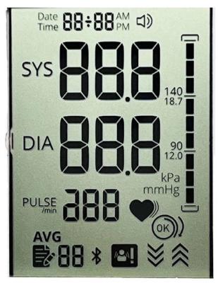 中国 Transflective Positive LCD Display Segment TN LCD Display For Blood Pressure Device 販売のため