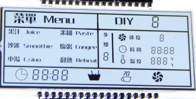 China Customized PIN Connector Kitchen Appliances HTN 7 segment lcd module for sale