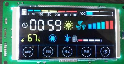 China Luchtreiniger LCM 7 segment lcd display module BTN Te koop