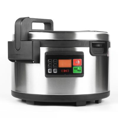 China Hotel IH Largest Commercial Rice Cooker in the World with 18L Cooked Capacity Concave Coil Plate Imported PCB Patented Technique for sale