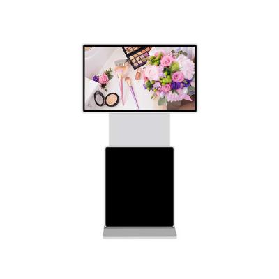 China Indoor Indoor LCD Digital Signage 360 ​​Degree Rotatable Floor Standing Kiosk Rotating LCD Touch Screen Advertising Player for sale