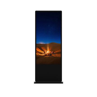 China 49 Inch Totem Landing Advertising Screen Machine Single Sided Outdoor Waterproof Digital Signage Screen Alt-thin Screen for sale