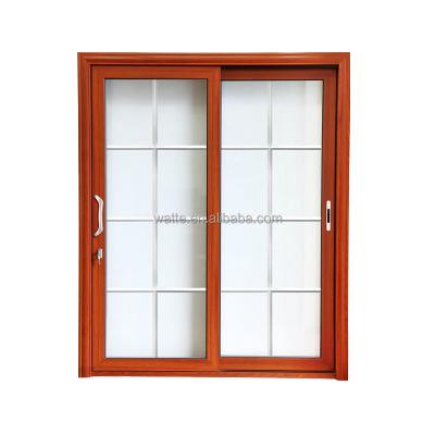 China Exterior Glass Panel Door Security Anti-theft Design Aluminum Doors Commercial for sale