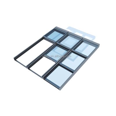 China guangzhou factory direct sale electrical skylight roof window skylight glass roof for sale