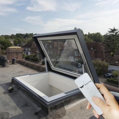 China Modern Design Shutter Glass Top Window Skylight Flat Roof Skylight Photo for sale