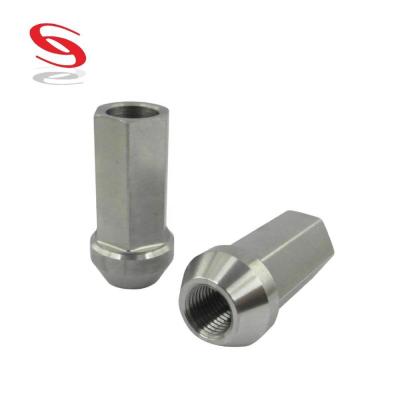 China Automotive Stainless Steel Aftermarket Stainless Steel Open End Lug Nuts for sale