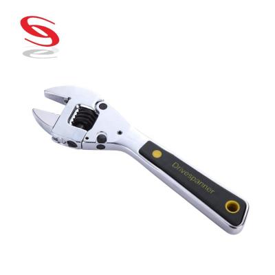 China Strong Power Durable Taiwan Household 8 Inch Mirror Polished Adjustable Wrench for sale