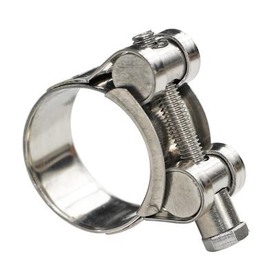 China Healthcare ID Range 29-31mm 304 1.14-1.22 Inch Adjustable Heavy Duty Hose Clamp Tun Bolt Hose Clamp 304 Stainless Steel Clamp for sale