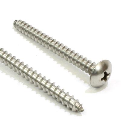 China Cross Round Round Head Stainless Steel Wood Screw for sale