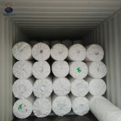 China New Virgin PP Material White Wholesale PP Woven Fabric Rolls Tear-Resistant for sale