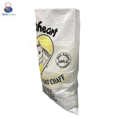 China Factory Wholesale 50kg Pack Horse Moisture Proof Empty Feed Bags For Sale for sale