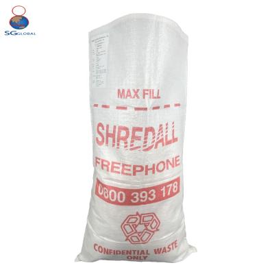 China Manufacturer 50kg 100kg PP Woven Rice Bag Recyclable Plastic Supplier for sale