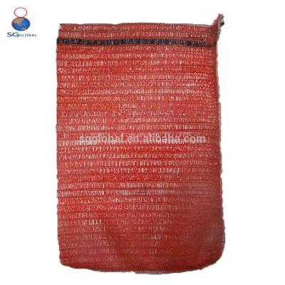 China Durable Packaging Fruit Raschel Bag PE Net Mesh Tangerine Bag for sale